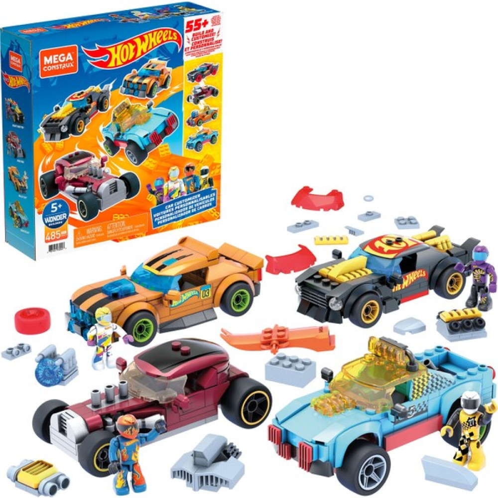 Mega Construx Hot Wheels Aksesuarlı Dörtlü Araç Seti, Toplam 485 Blok ve Parça, 4 Mikro Figür 5 Yaş ve Üzeri İçin Gvm13 Legolar ( Yapım Oyuncakları ) Fiyatı