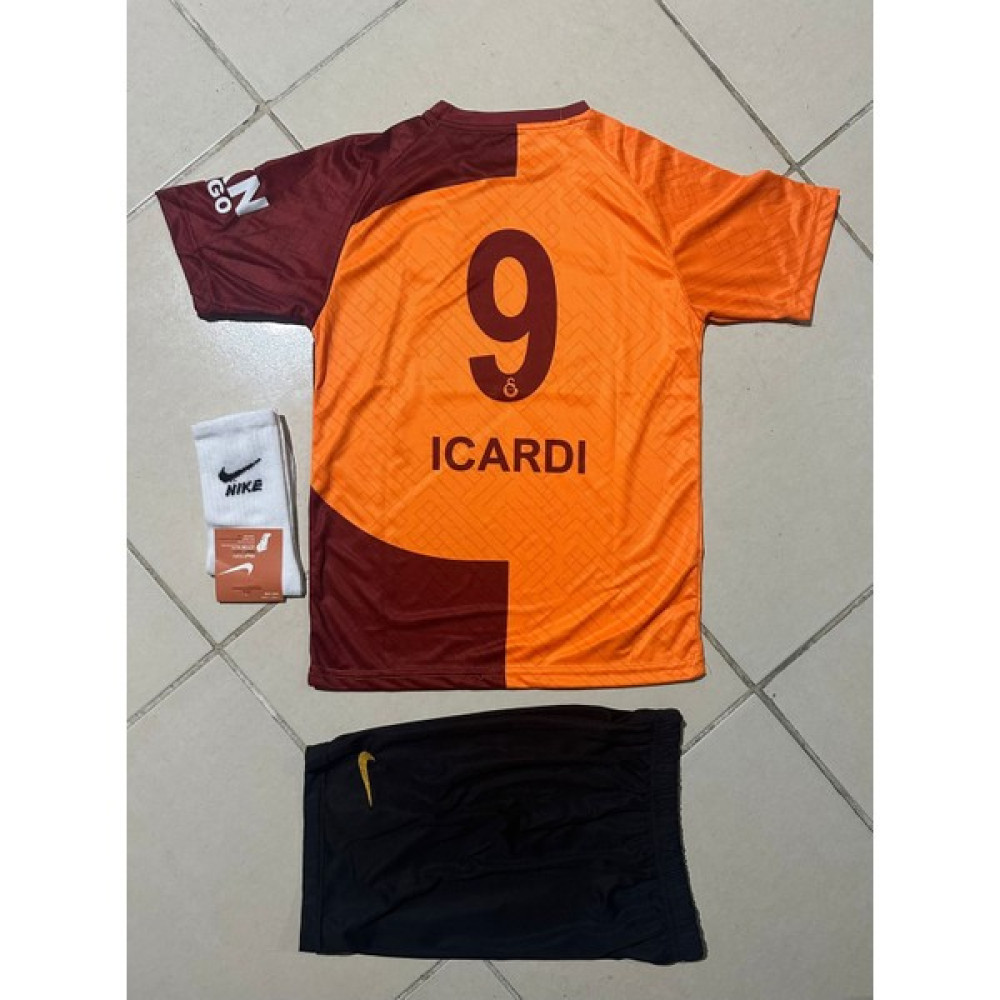 Mega Fusion Galatasaray Icardi 2023/24 Sezon Çocuk Futbol Forması Çorap Bileklik Hediye Futbol Malzemeleri Fiyatı