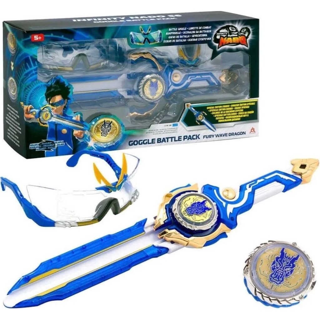 Mega Oyuncak Infinity Nado Goggle Battle Pack - Nado Gözlük- Fırlatıcı Kılıç ve Metal Öfke Dalgası Ejderhası Seti Anne Bebek Oyuncak Fiyatı