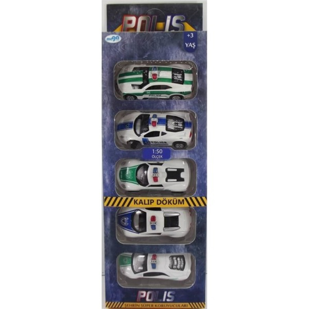 Mega Oyuncak Mega Die Cast 5'li Polis Arabası Oyuncak Araç Fiyatı