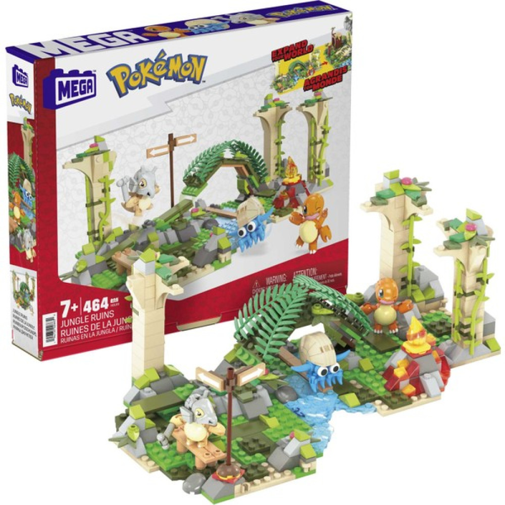 Mega Pokémon Orman Harabeleri Yapı Seti ile Diğer Dünyalara Bağlanabilen 464 Uyumlu Yapı Bloku ve Parça, 7 Yaş ve Üzeri İçin Hdl86 Legolar ( Yapım Oyuncakları ) Fiyatı