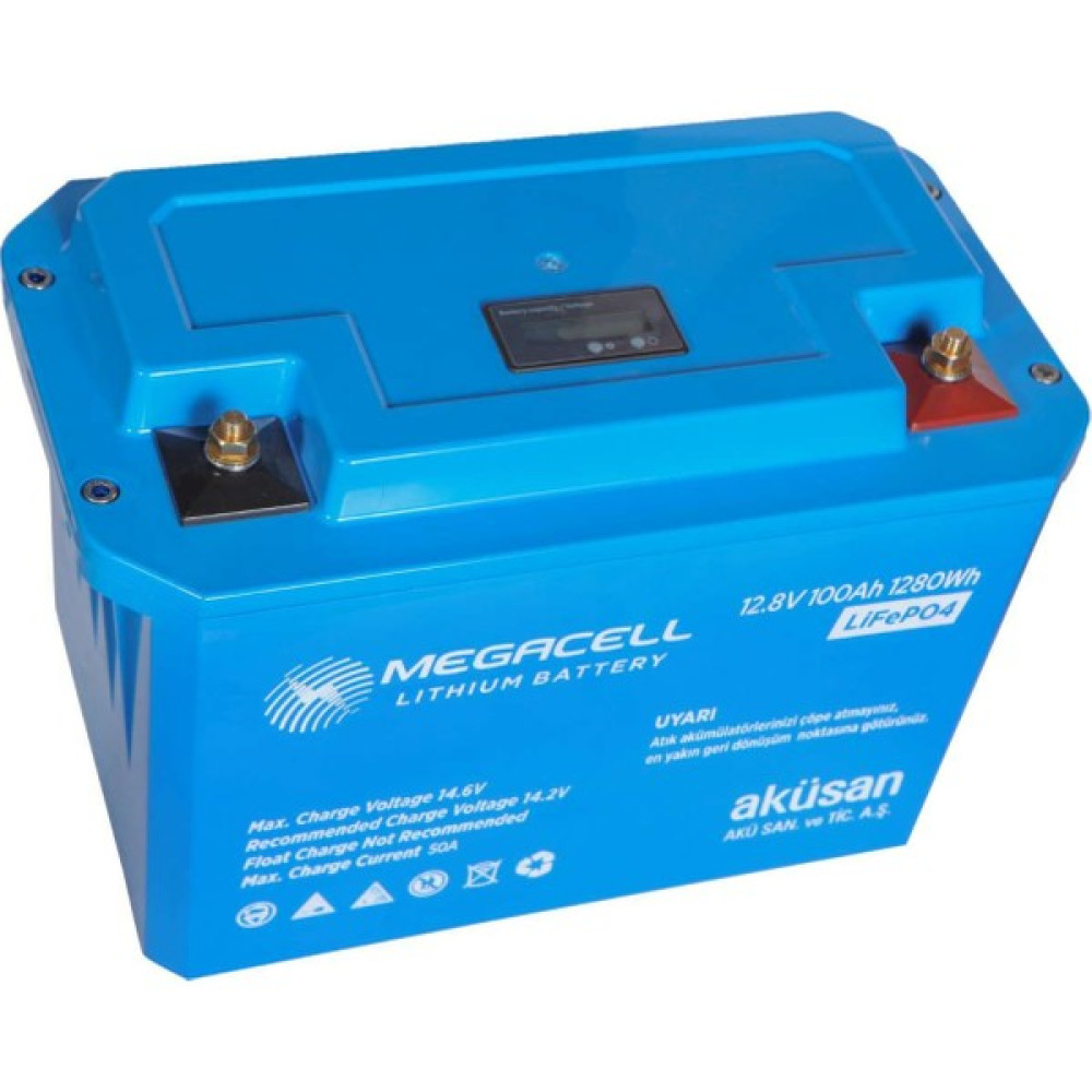 Megacell 12.8 V 100 Ah Lityum / Lifepo4 Akü Akü Fiyatı