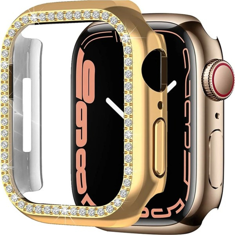 Megafox Apple Watch 2/3/4/5/6/7/8/se 44MM Uyumlu Taşlı Kasa Koruyucu Şık Renkli Sert Pc 360 Koruma - Rose Gold Giyilebilir Teknoloji Aksesuarları Fiyatı