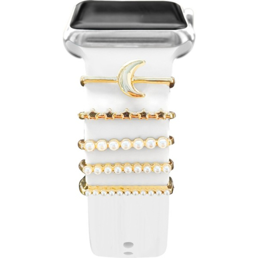 Megafox Apple Watch Kordon Süsü Charm Kordon Aksesuarı - Ay Beyazı Giyilebilir Teknoloji Aksesuarları Fiyatı