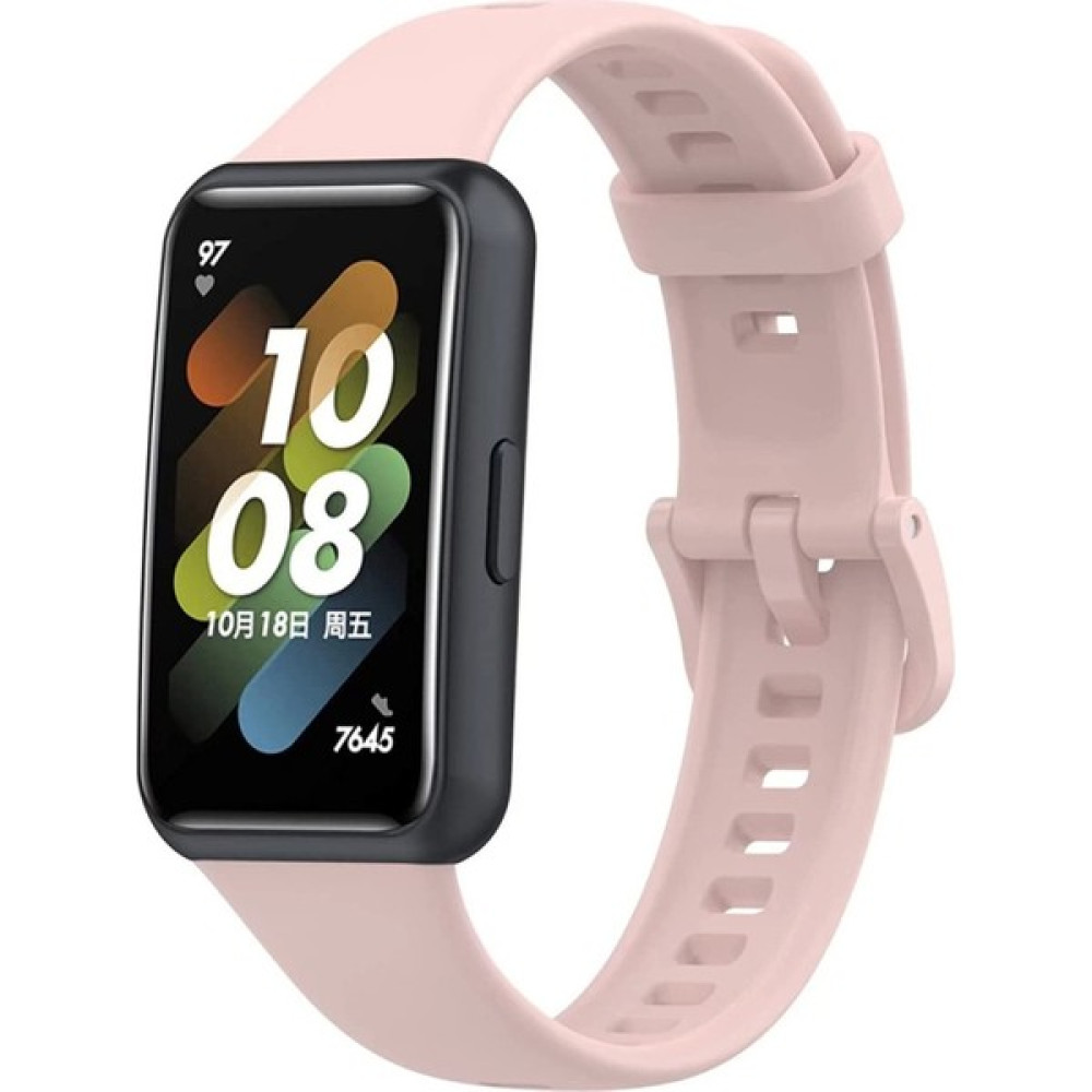 Megafox Huawei Band 7 Uyumlu Soft Design Klasik Silikon Kordon Klipsli Kayış Bileklik Krd-71 - Açık Pembe Giyilebilir Teknoloji Aksesuarları Fiyatı