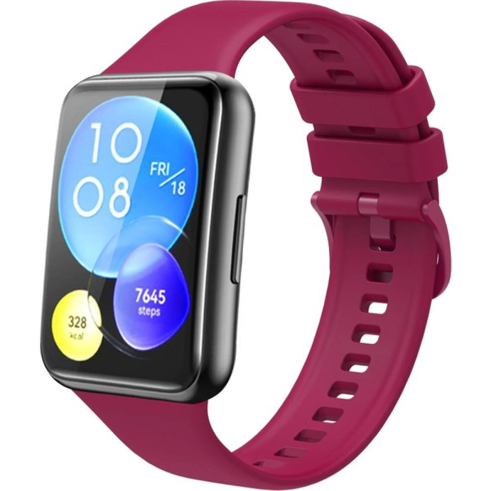 Megafox Huawei Watch Fit 2 Tam Uyumlu Spor Silikon Kordon Soft Yüzey Kayış Premium Klasik Bileklik Fit2-Krd-43 - Mürdüm Giyilebilir Teknoloji Aksesuarları Fiyatı