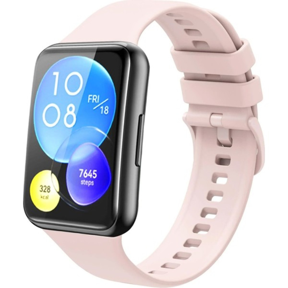Megafox Huawei Watch Fit 2 Tam Uyumlu Spor Silikon Kordon Soft Yüzey Kayış Premium Klasik Bileklik Fit2-Krd-43 - Pembe Giyilebilir Teknoloji Aksesuarları Fiyatı