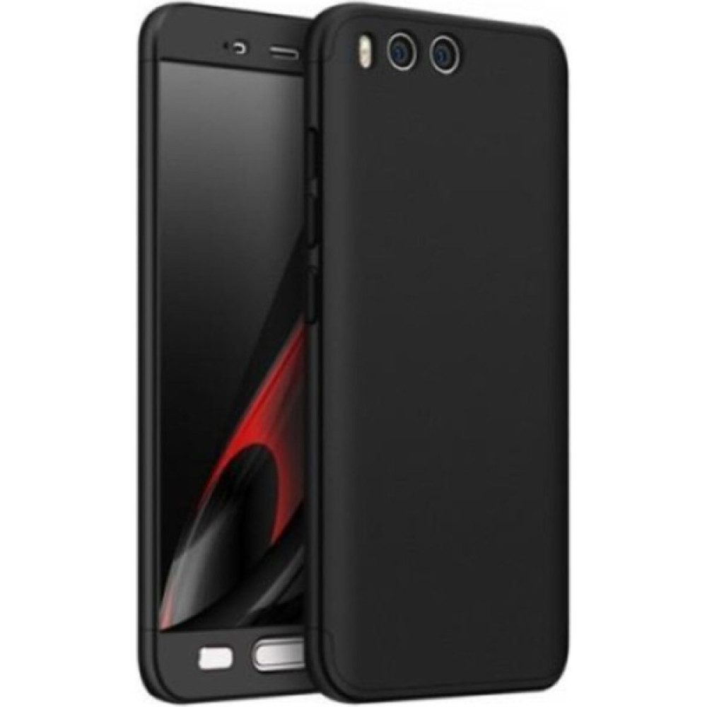 Megafox Xiaomi Mi 6 Uyumlu Kılıf Sert Silikon 3 Parçalı 360 Tam Koruma Kapak - Siyah Cep Telefonu Kılıfı Fiyatı