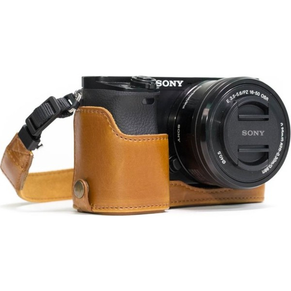 Megagear MG962 Sony Alpha A6300, A6000 Deri Kamera Çantası - Açık Kahverengi Çantalar Fiyatı