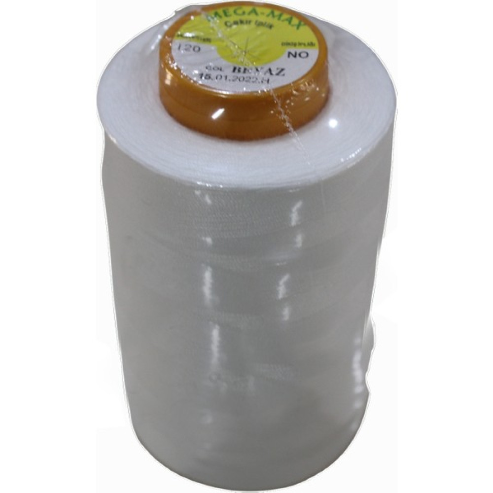 Megamax 120 No %100 Polyester Dikiş Ipliği Beyaz - 0002 - Beyaz Oyun & Hobi Fiyatı