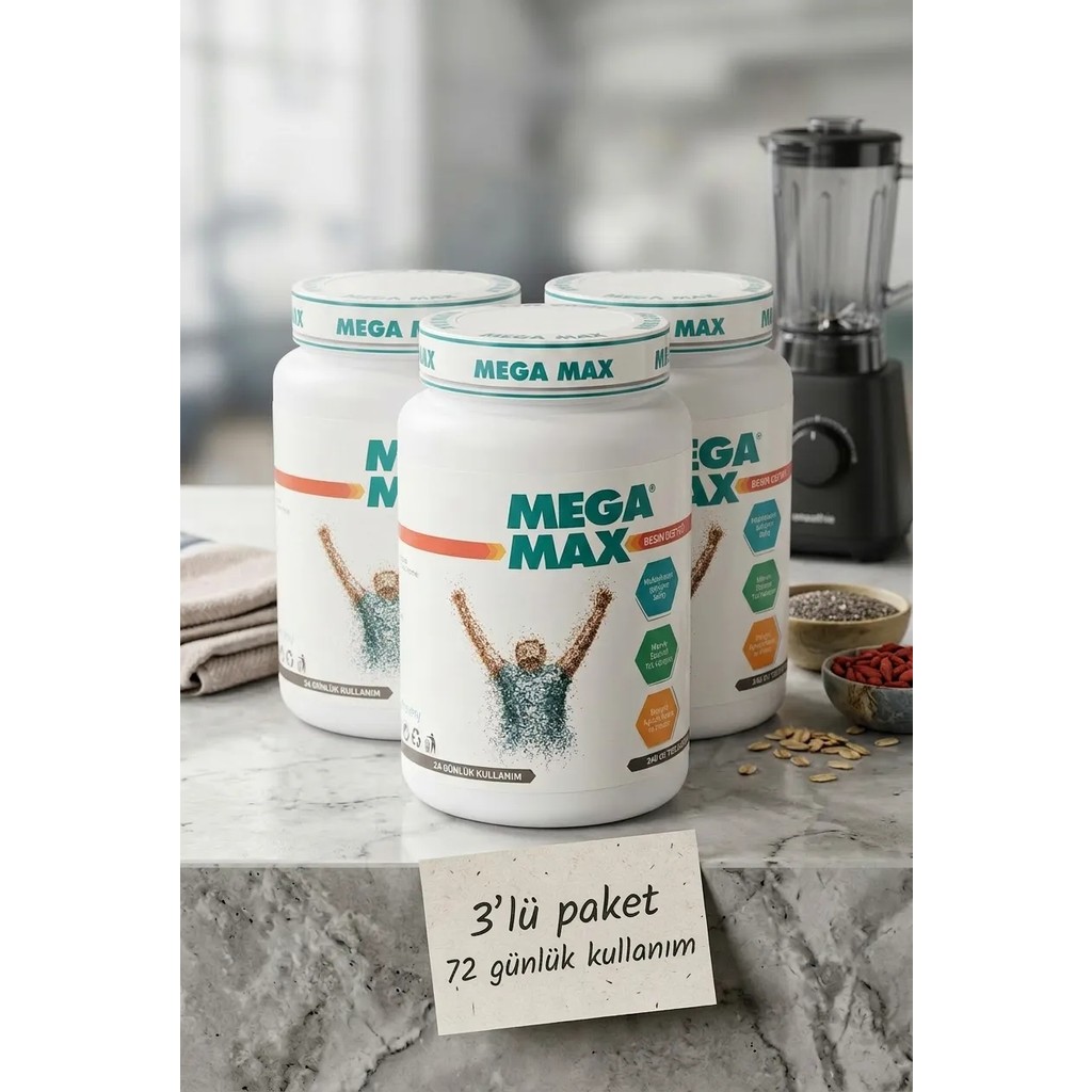 Megamax Kilo Almaya Yardımcı Toz Besin Desteği 240 gr (3 Adet) Diğer Fiyatı