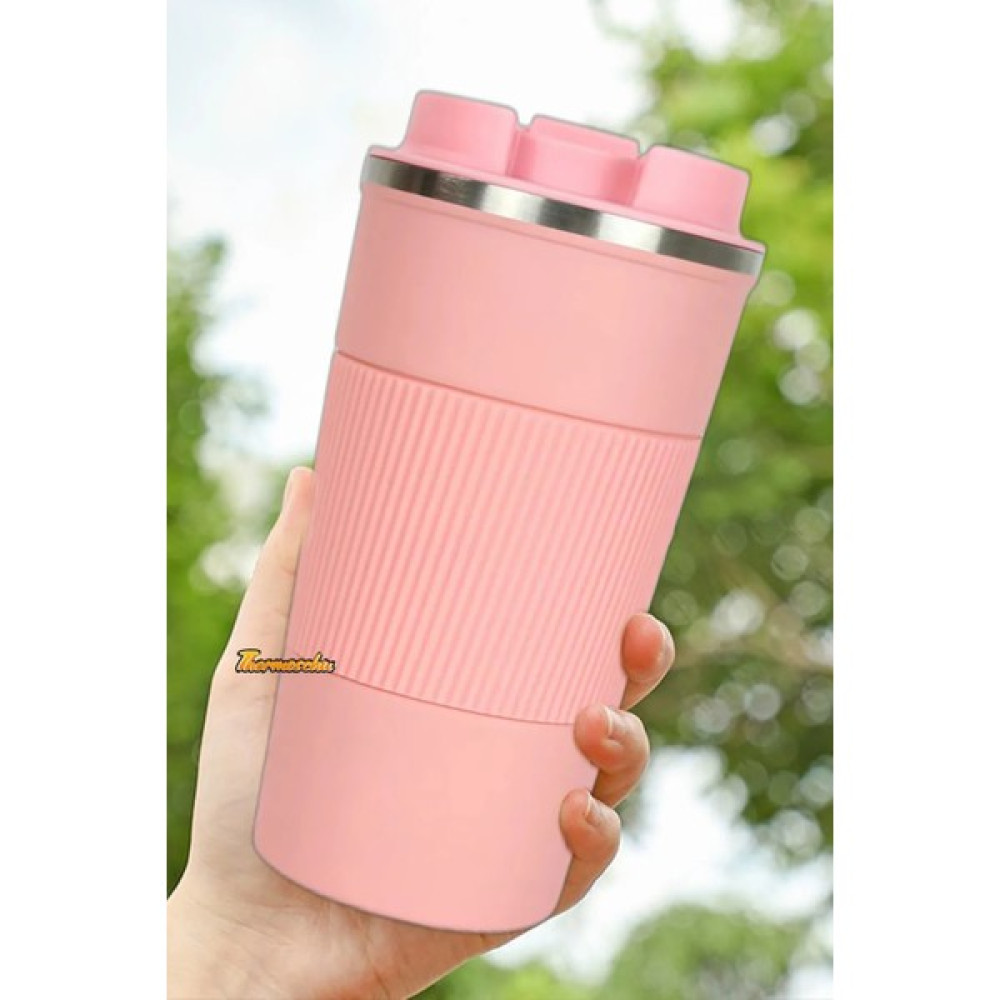 Megame 500 ml Kişiye Özel Siyah Termos Mug Kupa, Çay Kahve Kamp Termos, Çift Katmanlı Paslanmaz Çelik Araç Içi Termos Kamp Mutfağı Fiyatı