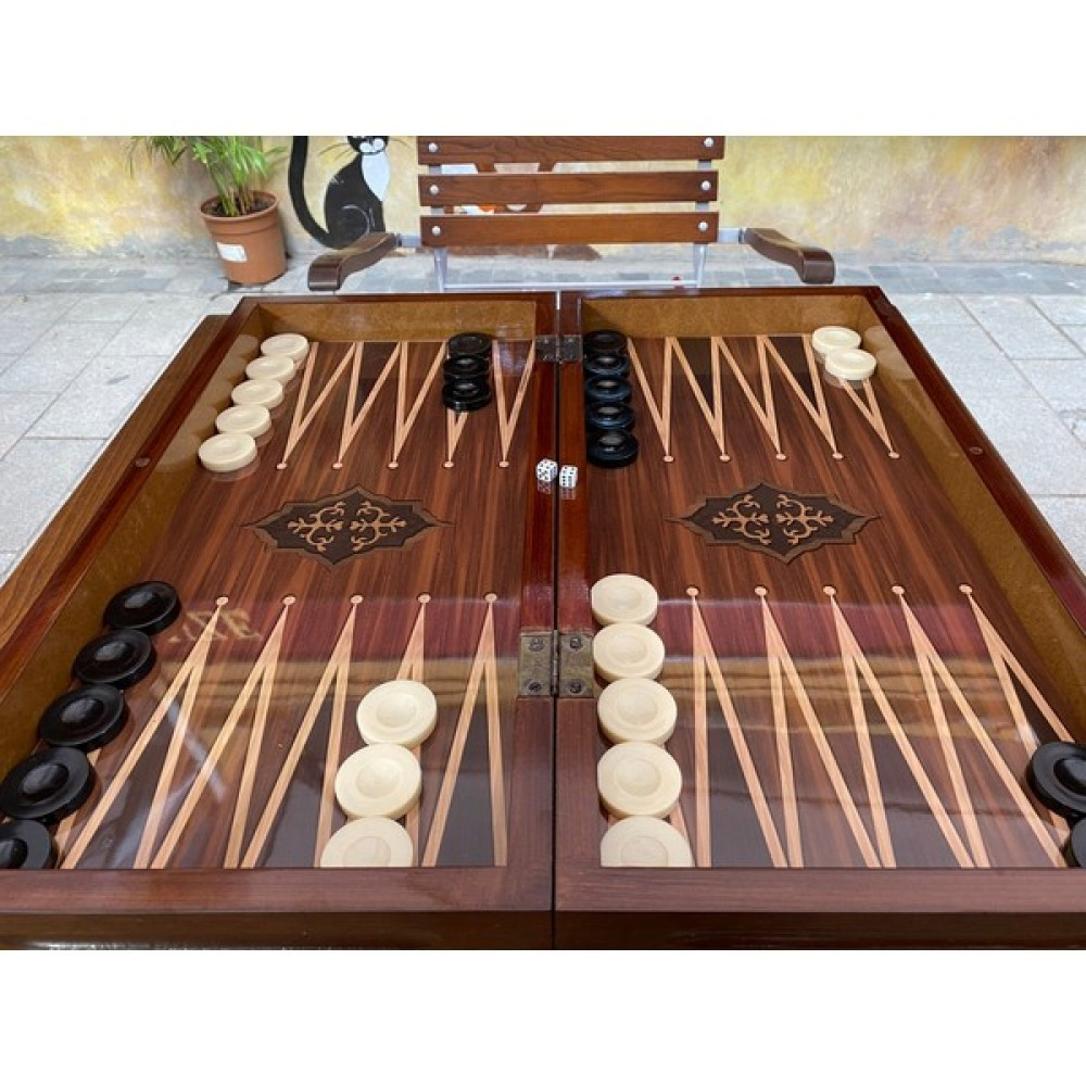 Megame Kişiye Özel Ahşap Satanç Tavla Seti, Ahşap Tavla, Ahşap Satranç, Cilalı Tavla, Megame Oyun Aletleri Tavla Tavla Fiyatı