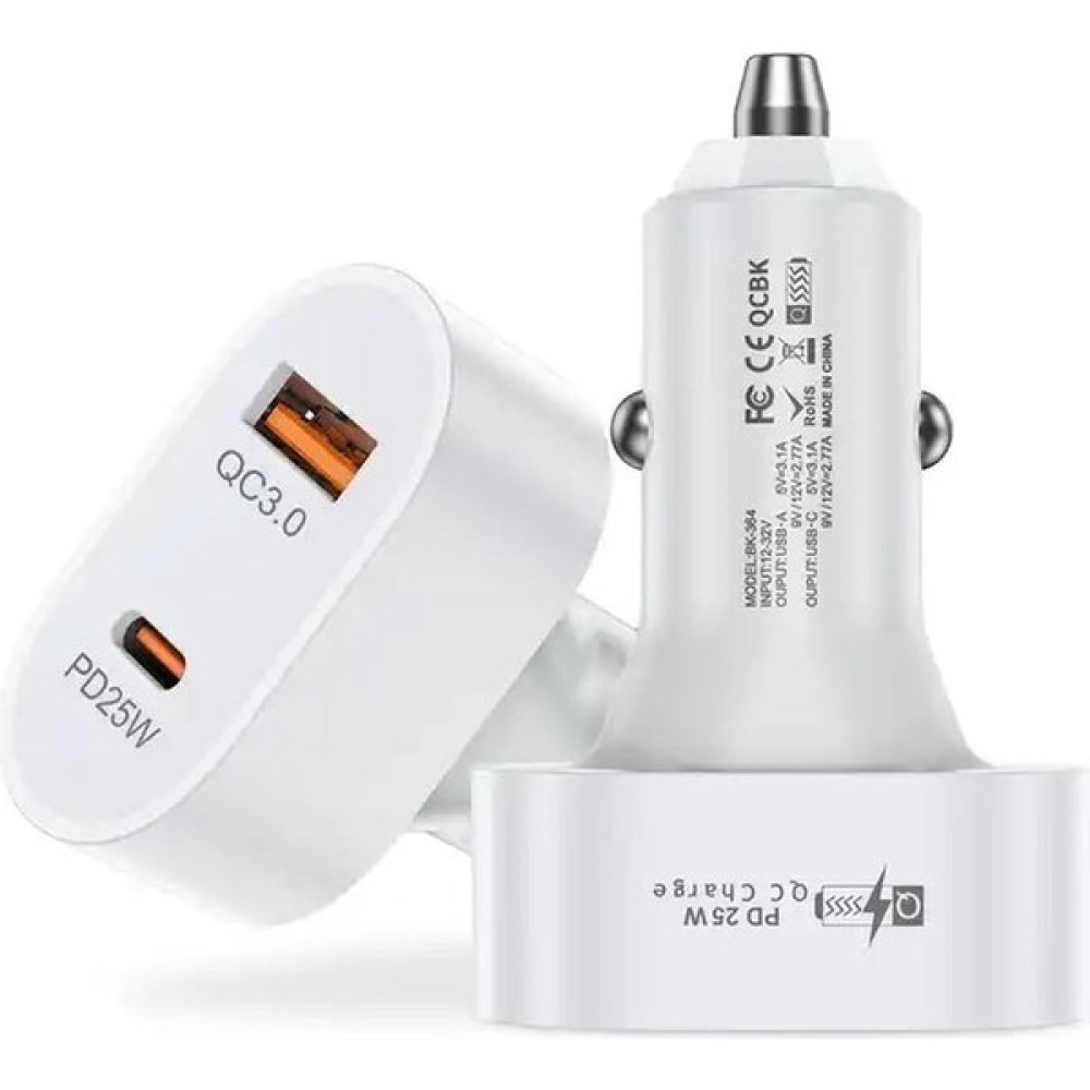 Megamus 25W Pd USB Araç Şarj Çift Bağlantı Noktalı Elektrikli Araç Telefonu Cihazı Hızlı Şarj Cep Telefonu Araç Kiti Fiyatı