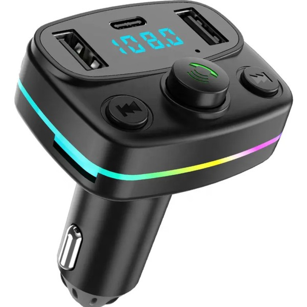 Megamus Araba Müzik Çalar Kablosuz Bluetooth 5.0 Araba Fm Modülatör ile 2 USB Type-C Oto Transmitterleri Fiyatı