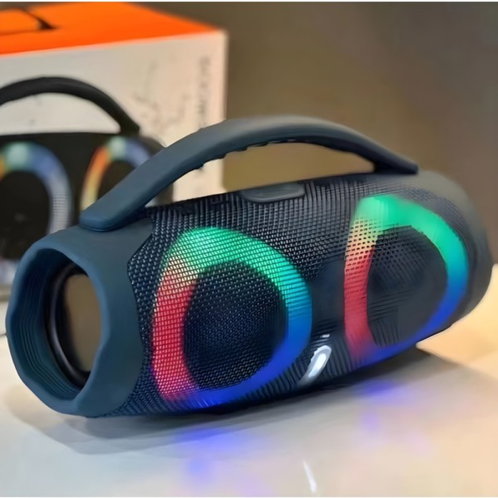 Megamus Boombox3 Rgb Göz Kamaştırıcı Renkli Ipx5 Su Geçirmez Kablosuz Bluetooth Bas Hoparlör Fm - Lacivert Bluetooth Hoparlör Fiyatı
