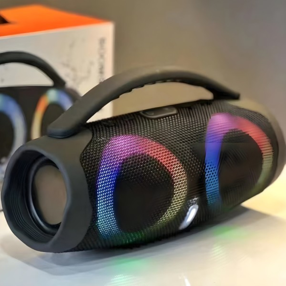 Megamus Boombox3 Rgb Göz Kamaştırıcı Renkli Ipx5 Su Geçirmez Kablosuz Bluetooth Bas Hoparlör Fm - Siyah Bluetooth Hoparlör Fiyatı