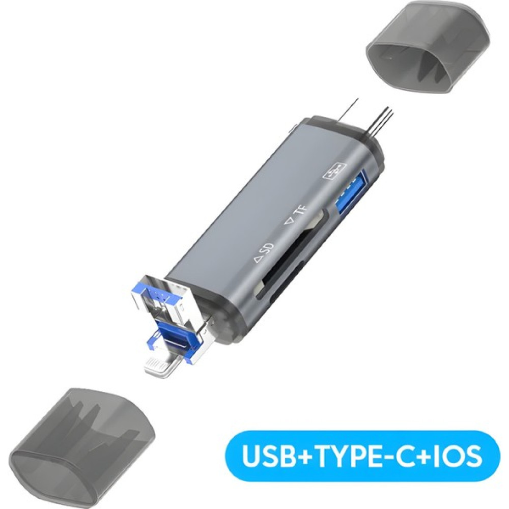 Megamus Otg Kart Okuyucu, 5gbps 3 Konnektörler Type C USB Mikrotelefon Pc,ıçin Ultra Ince Alüminyum Bilgisayar Çevirici ve Adaptörü Fiyatı