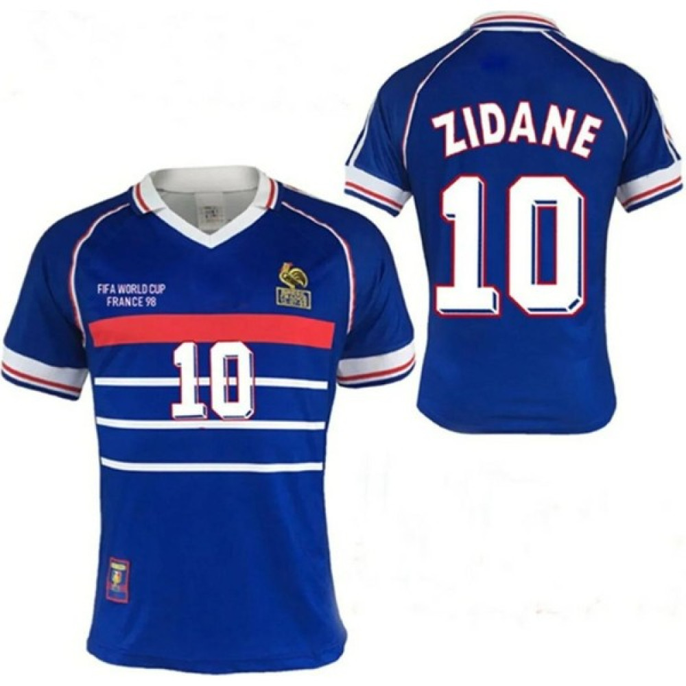 Megane Nıstalji Fransa 1998 Dünya Kupası Finali Zidane Retro Profesyonel Futbol Forması Futbol Malzemeleri Fiyatı
