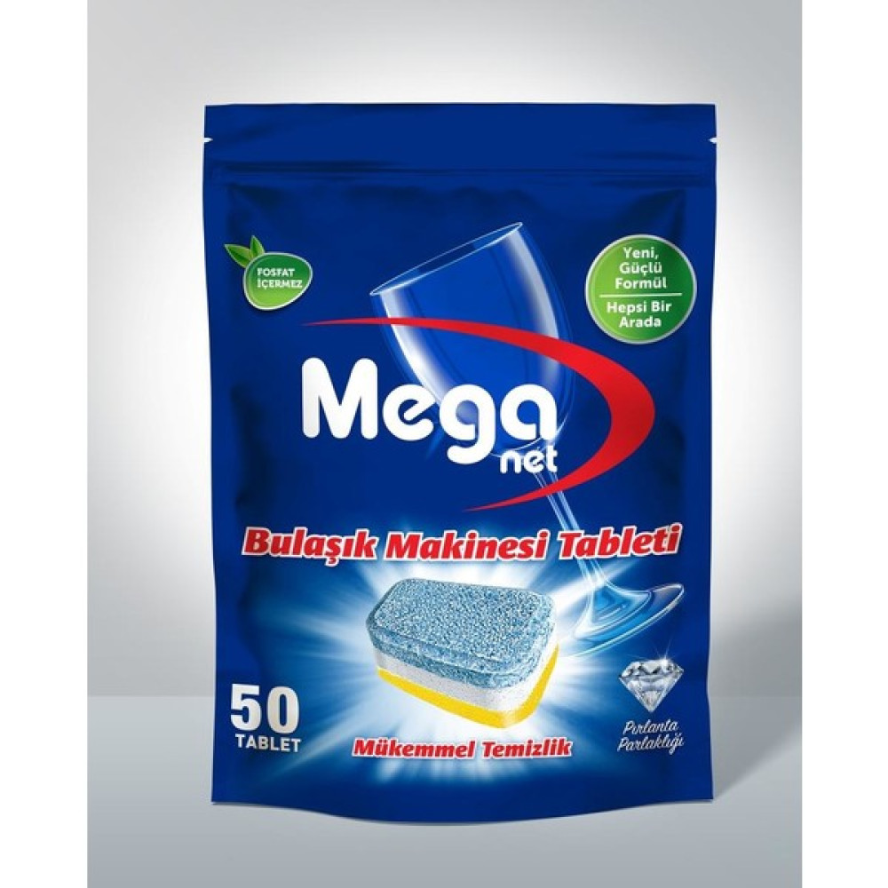 Meganet Hepsi Bir Arada Doğa Dostu Bulaşık Makinesi Tablet 50'li Bulaşık Yıkama Fiyatı