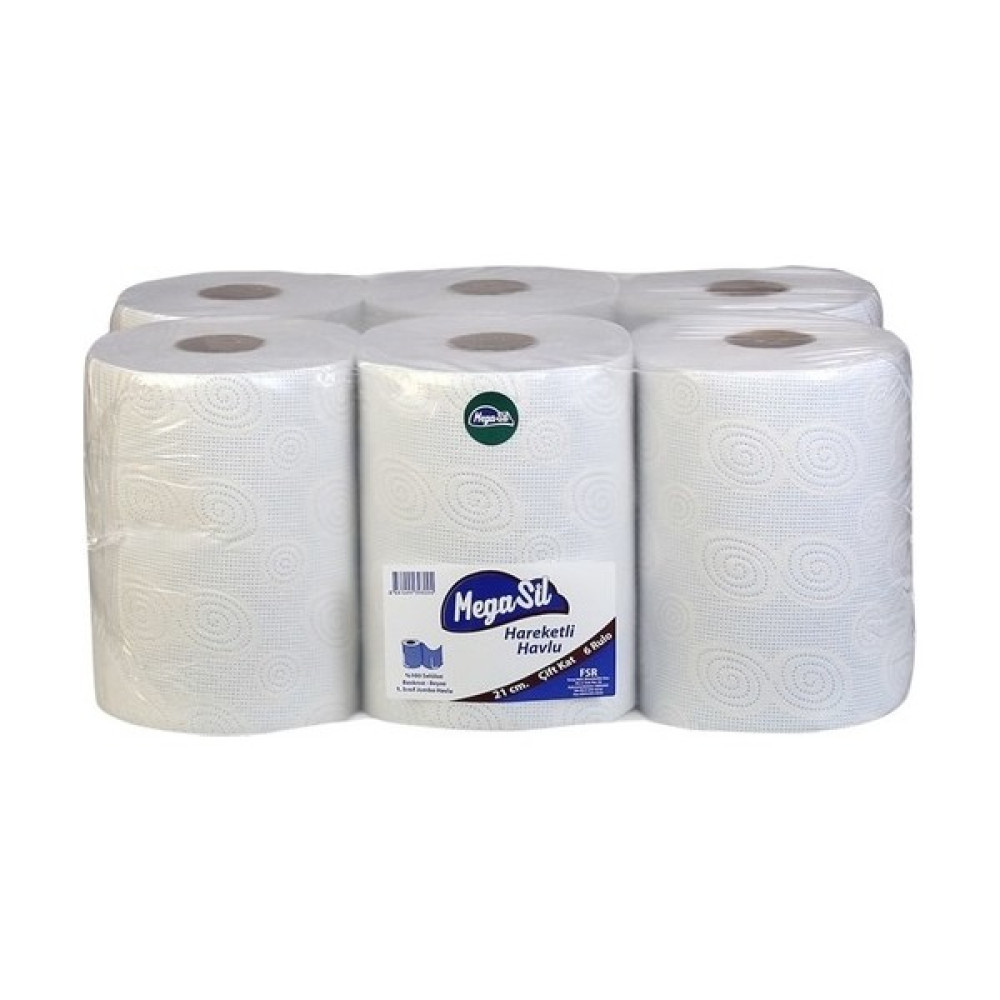 Megasil 21 cm 3 kg Hareketli Havlu 6'lı Kağıt Havlu Fiyatı