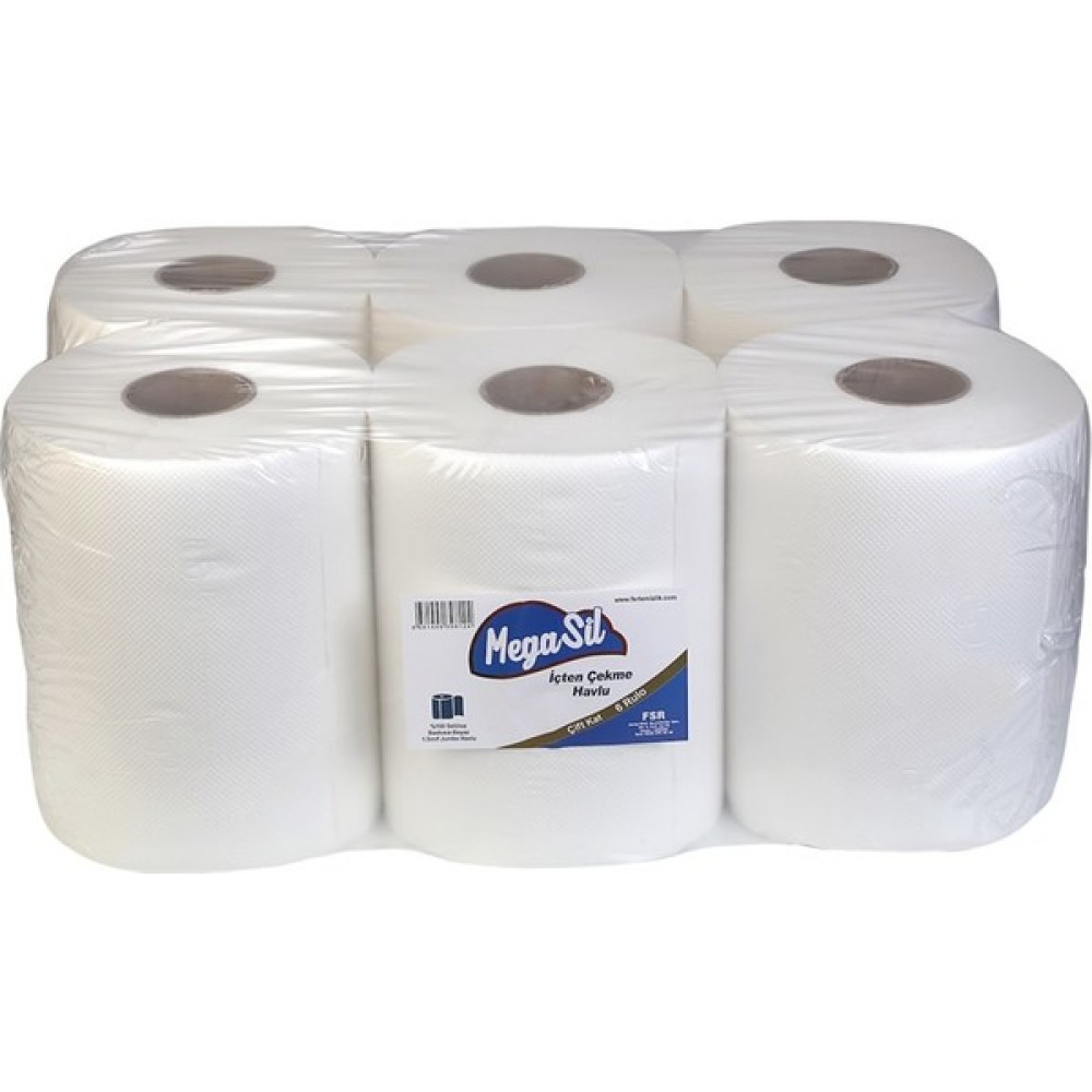 Megasil Içten Çekme Kağıt Havlu 21 cm 3 kg 1 Koli 6 Rulo Oto Boyaları Fiyatı