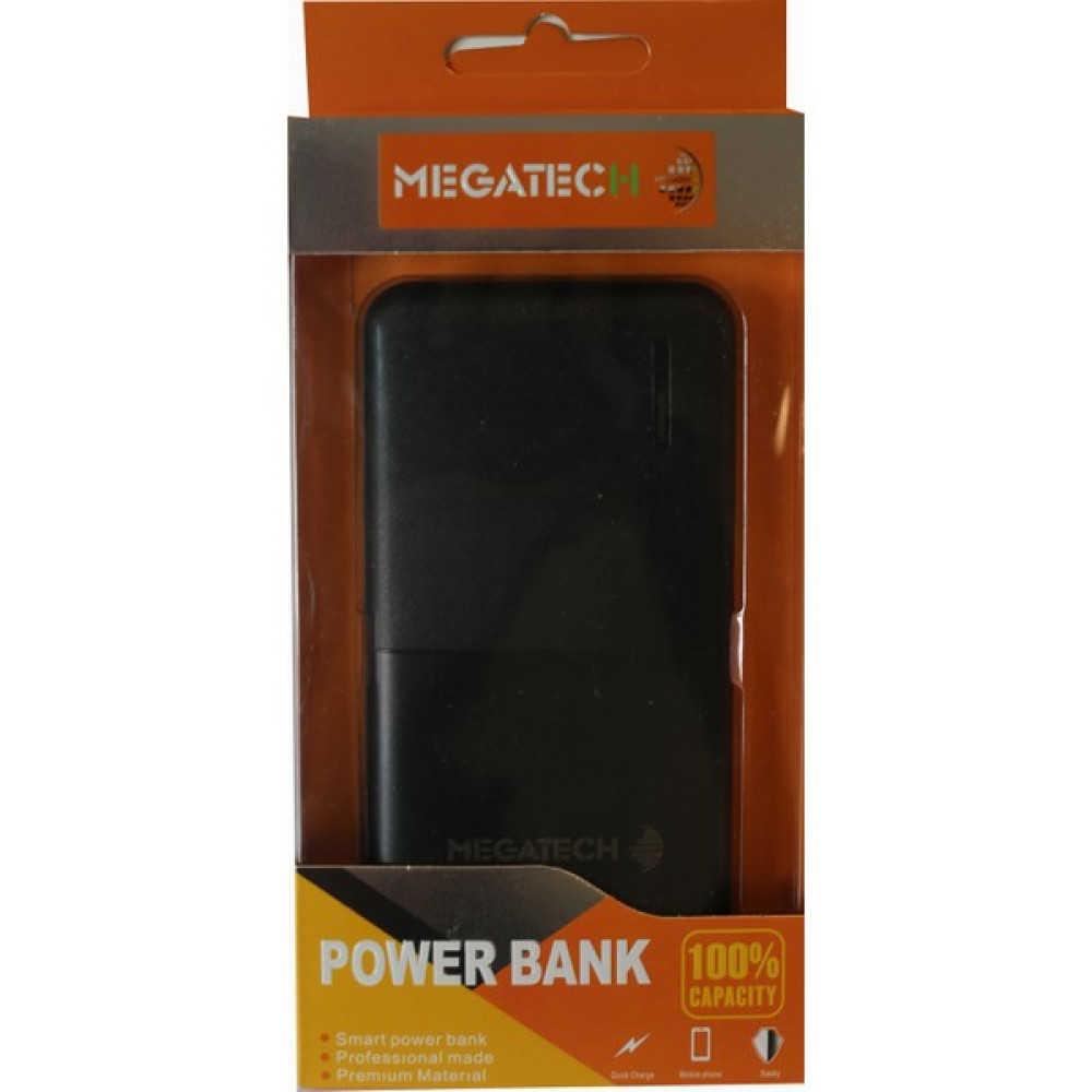 Megatech 1000MAH 2 USB Çıkışlı Powerbank Siyah Taşınabilir Şarj Cihazı - Powerbank Fiyatı