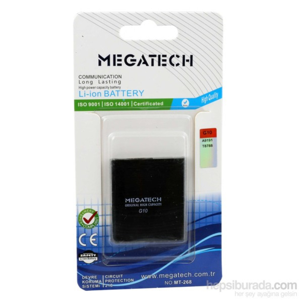 Megatech Mt-268 Htc Desıre G10 Batarya Oto Boyaları Fiyatı