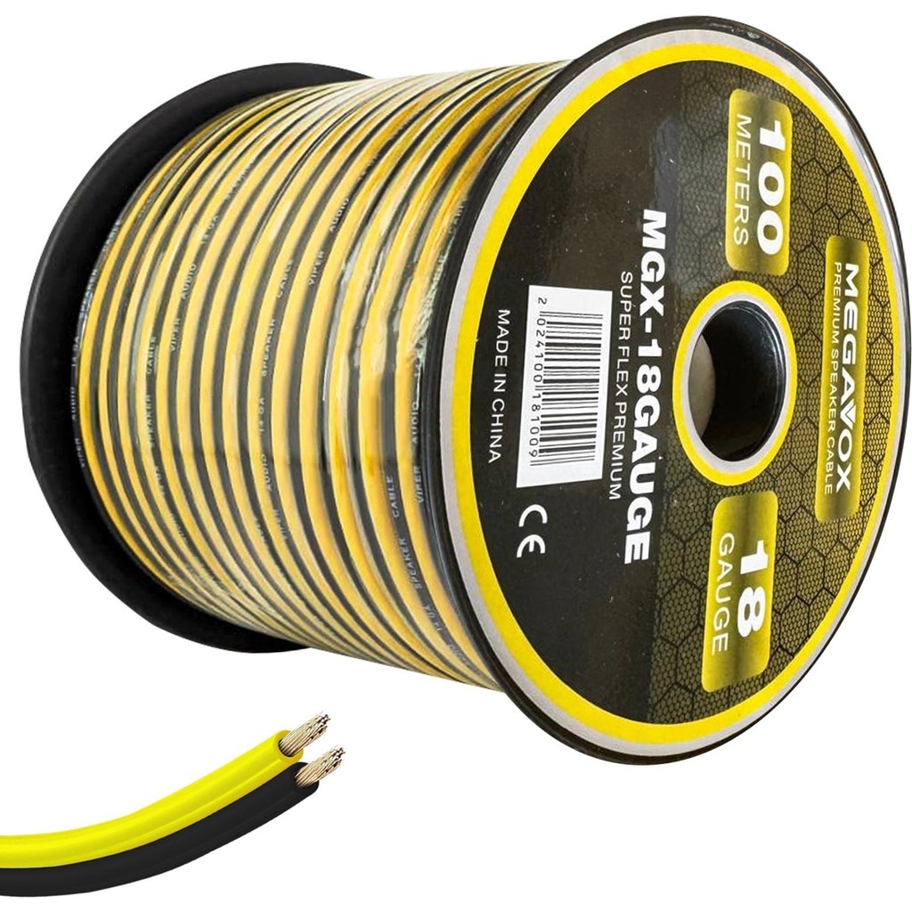 Megavox MGX-18GAUGE Hoparlör Kablosu Silikon 18GA 100 Metre Bluetooth Hoparlör Fiyatı