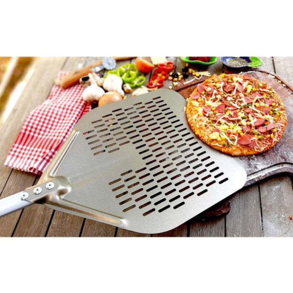 Megaw Alüminyum Pizza Fırın Küreği 33 cm Delikli Model Pizza Küreği Alüminyum 33 cm Mutfak Gereçleri Fiyatı