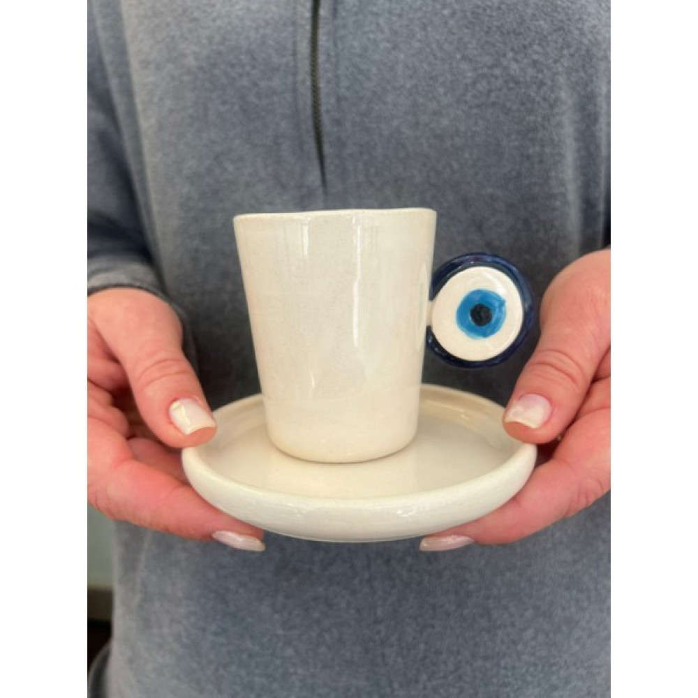Megg Nazar Boncuk Fincan - 1 Adet - Krem - 330 ml Oto Boyaları Fiyatı