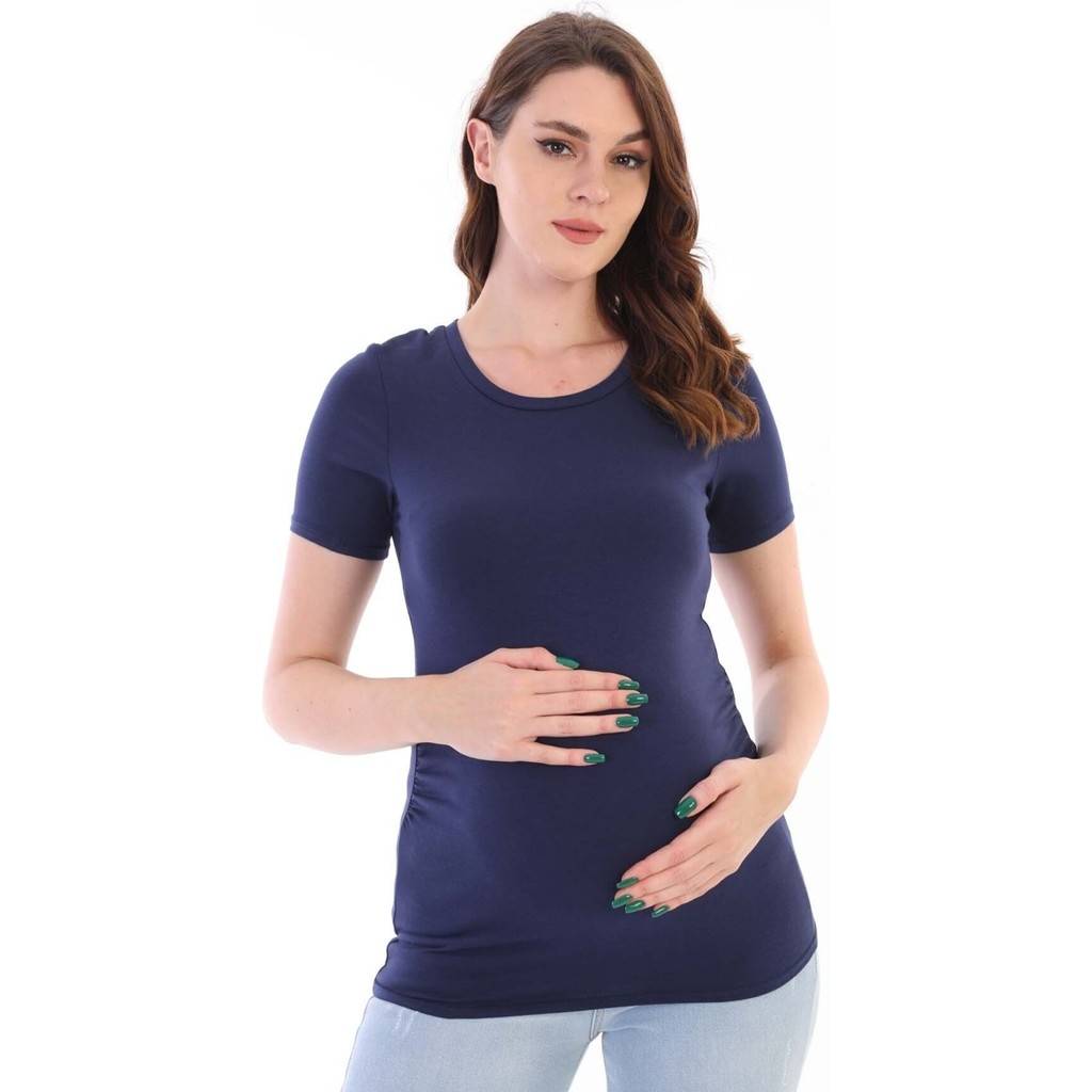 Meghan L.A Hamile Pamuklu Esnek Kumaş T-Shirt Giyim & İç Giyim Fiyatı