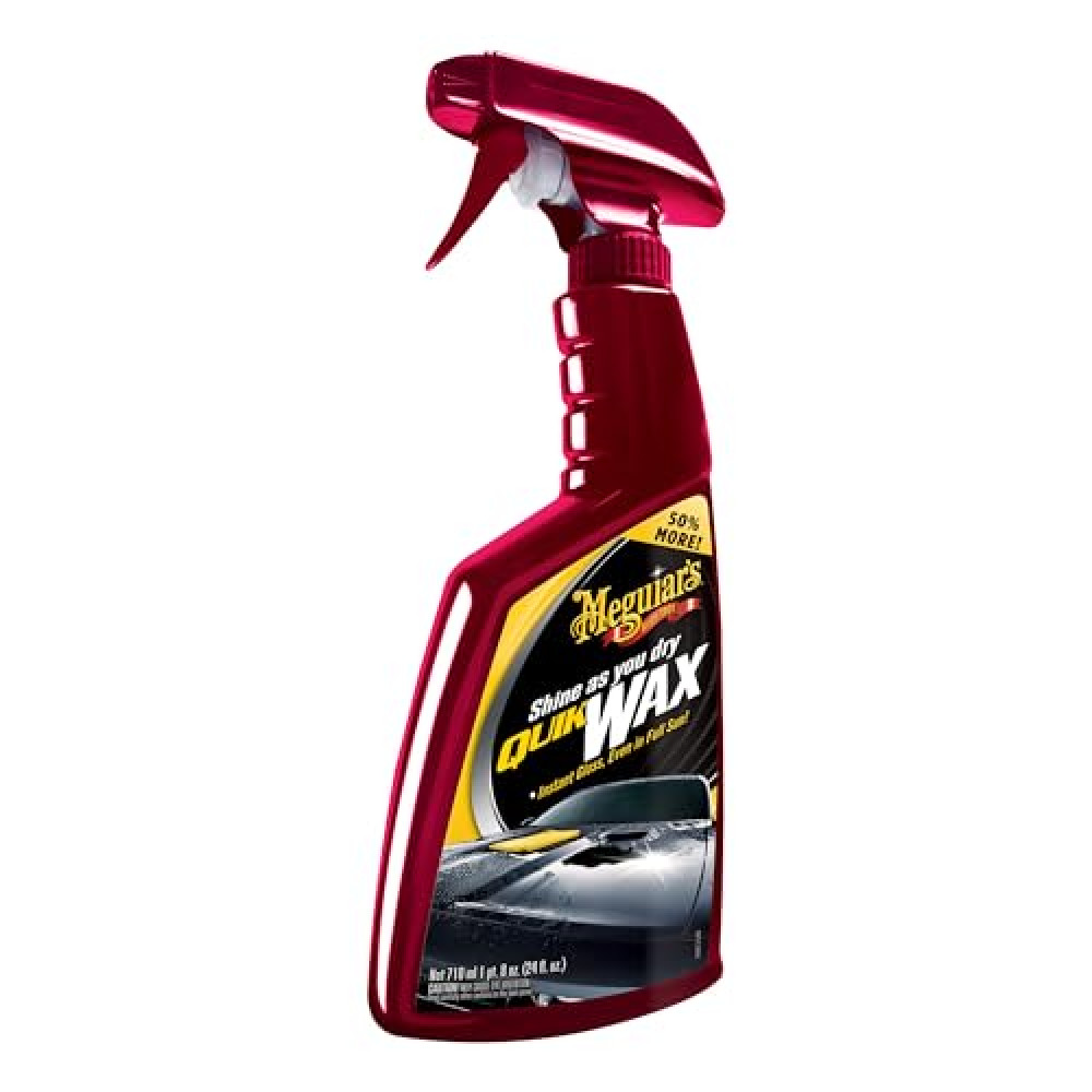Meguiar's Quik Wax - Easy-to-Use Spray Wax to Add Gloss, Shine, and Protection - Can Be Used Wet or Dry - Spray On and Wipe Off Shine Booster, 24 Oz