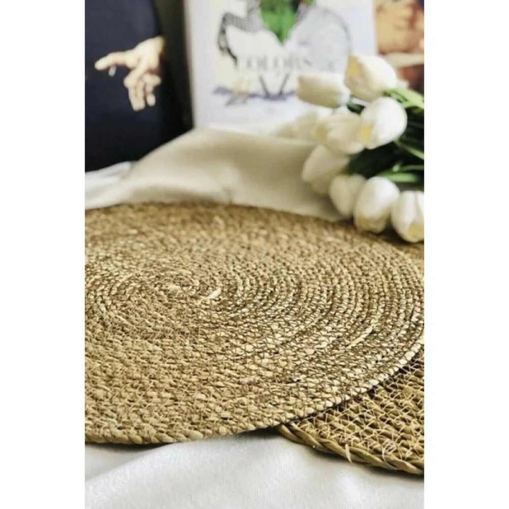 Mehat 6lı Hasır Supla Örgü Amerikan Servis Tabak Tava Tencere Altlığı Bambu Sofra Servis - 35 x 35 cm Mutfak Gereçleri Fiyatı