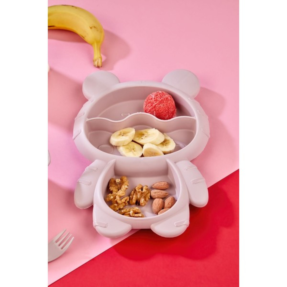 Mehat Icon Baby 4 Paçra Figürlü Tabak Çocuk Çatal Kaşık Kase Mama Seti Pudra Mama Seti Fiyatı