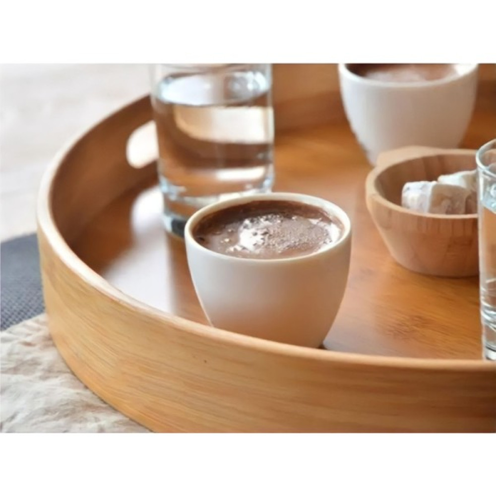 Mehay Home Bambu Yuvarlak Tepsi-Çay Kahve 35 cm Servis Tepsisi Fiyatı