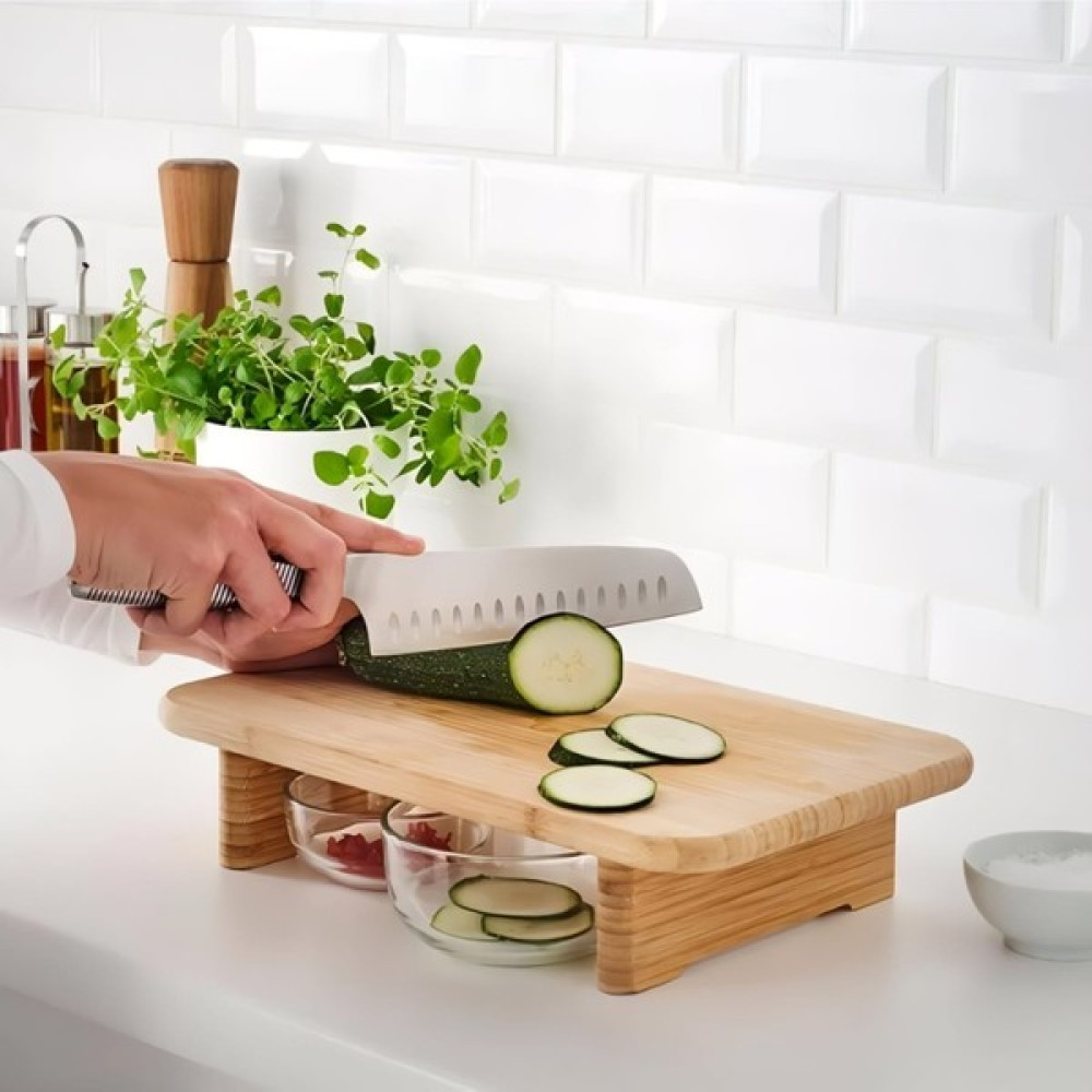 Mehay Home Coco Standlı Bambu Doğrama Kesme Tahtası Sunumluk 33,5 x 22 cm - 33 x 23 cm Kesme Tahtaları / Kesim Tablaları Fiyatı