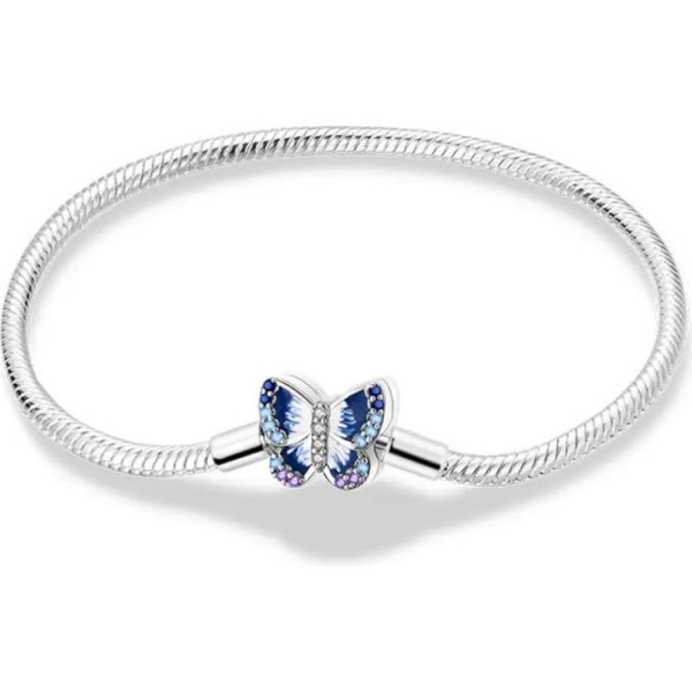 Mehda Taki 925 Ayar Gümüş Kelebek Pandora Bilezik - 18 cm Gümüş Bilezik Fiyatı