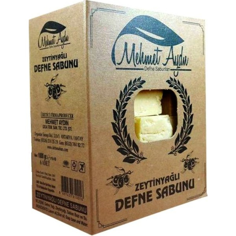 Mehmet Aydın Zeytinyağlı Defne Sabunu 950 gr kraft Sabunlar Fiyatı