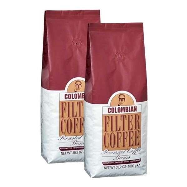 Mehmet Efendi Colombian Çekirdek Kahve 1000 gr 2 Adet - 2 kg Kahve Fiyatı
