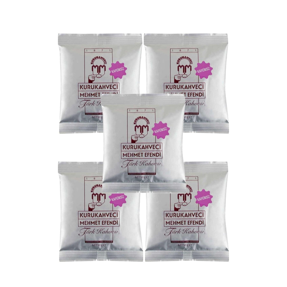 Mehmet Efendi Kafeinsiz Türk Kahvesi 50 G Folyo Ambalaj X 5 Adet 8690627421009 Geleneksel İçecekler Fiyatı