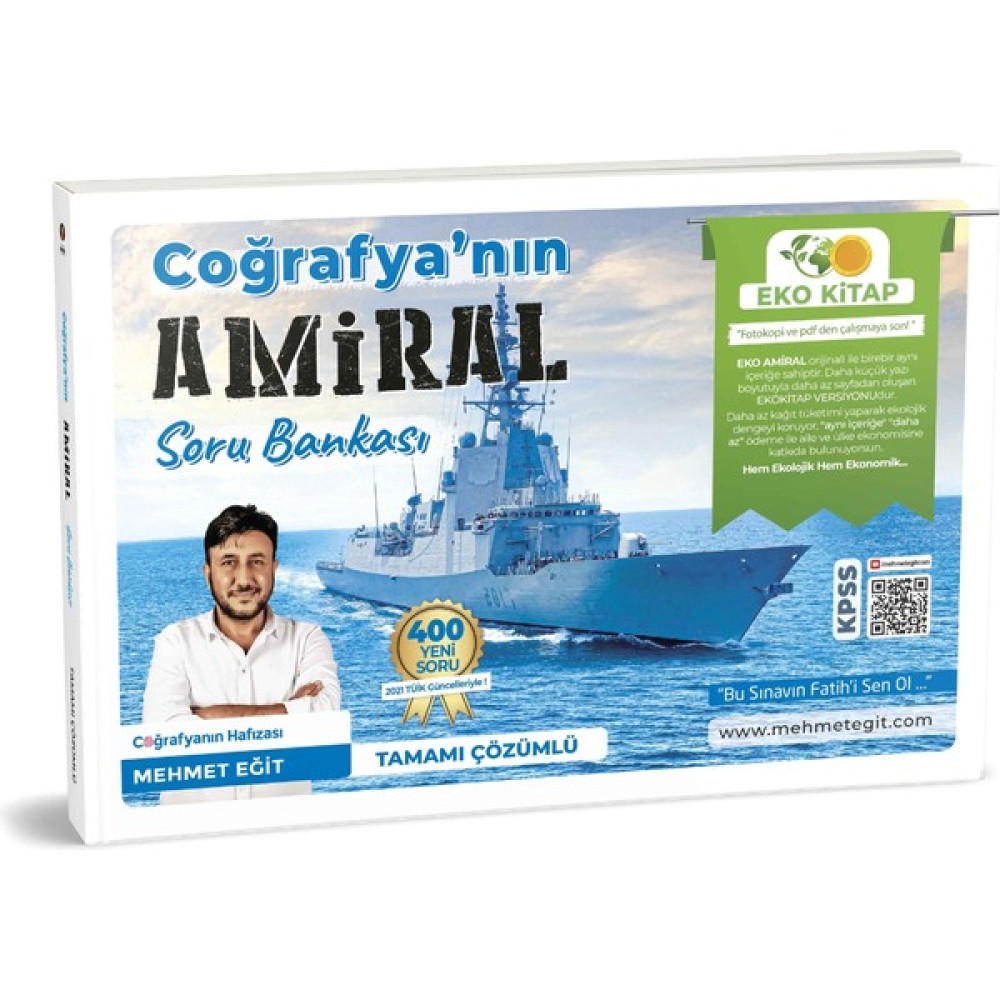 Mehmet Eğit 2023 Kpss Coğrafya'nın Amiral Soru Bankası Eko Tamamı Çözümlü Mehmet Eğit KPSS Fiyatı