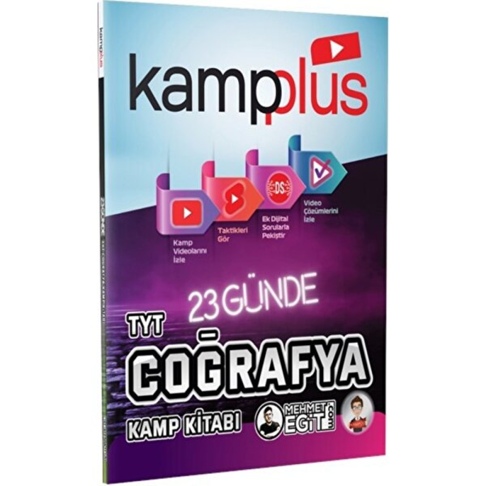 Mehmet Eğit Kampplus 23 Günde TYT Coğrafya Kampı Video Anlatımlı Kamp Kitabı Kaynak Kitapları Fiyatı