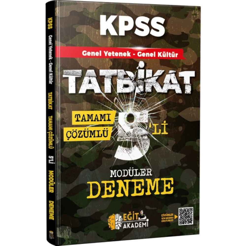 Mehmet Eğit KPSS Genel Yetenek Genel Kültür Tatbikat Tamamı Çözümlü 5'li Modüler Deneme Ders Sınav Kitapları Fiyatı