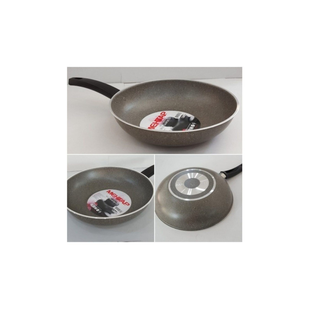 Mehtap Granit Wok Tava28 Cm(büyük Boy Gri) Yanmaz-yapışmaz Yüzey Tavalar Fiyatı