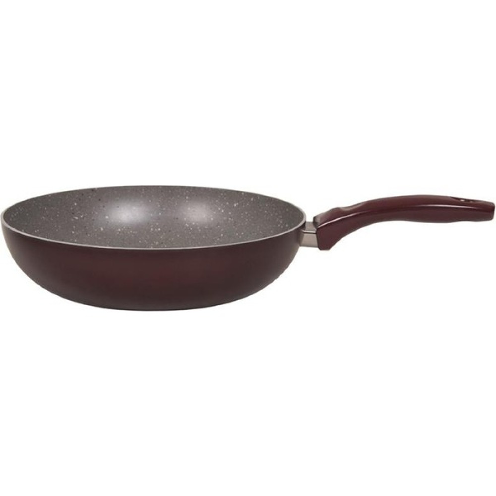 Mehtap Wok Tava Gri Granit Dış Bordo 28 cm Tavalar Fiyatı