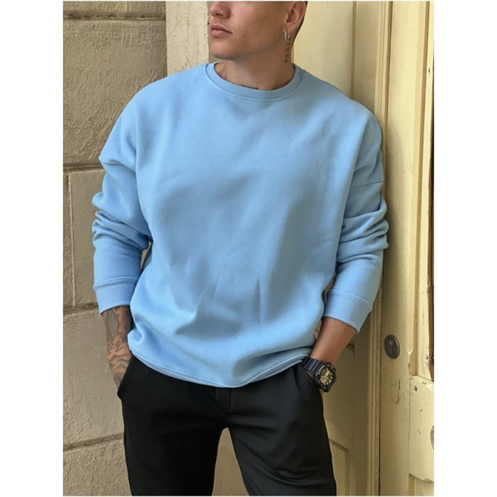 MEİLİFENG Oversize 3 Iplik %100 Pamuk Sweatshirt Erkek Sweatshirt Fiyatı