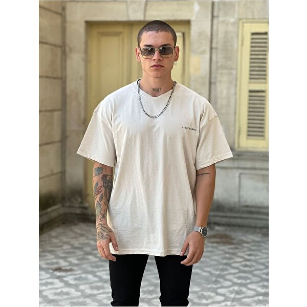 Meilifeng Unisex Les Oversize Penye T-Shirt Pamuk Erkek T-shirt Fiyatı