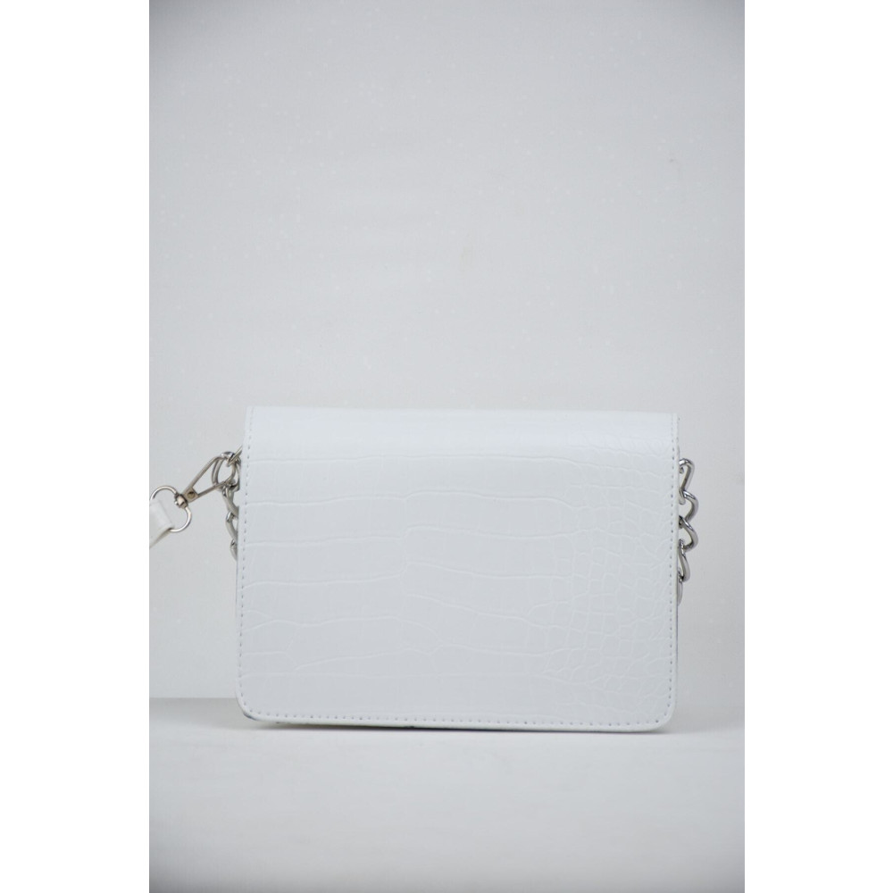 MEİZEN Beyaz Kadın Timsah Desenli Clutch Baget Zincir Askılı Çanta Unisex Çanta & Cüzdan ve Seyahat Çantaları Fiyatı