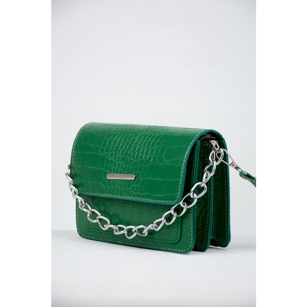 MEİZEN Yeşil Kadın Timsah Desenli Clutch Baget Zincir Askılı Çanta Unisex Çanta & Cüzdan ve Seyahat Çantaları Fiyatı